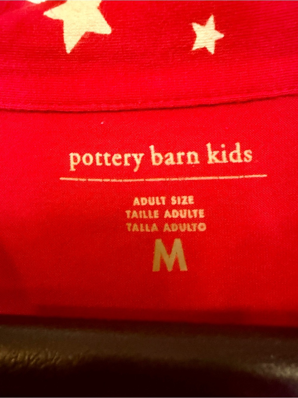 red star Pottery Barn Kids adult/women’s size M pajama set - Picture 6 of 9